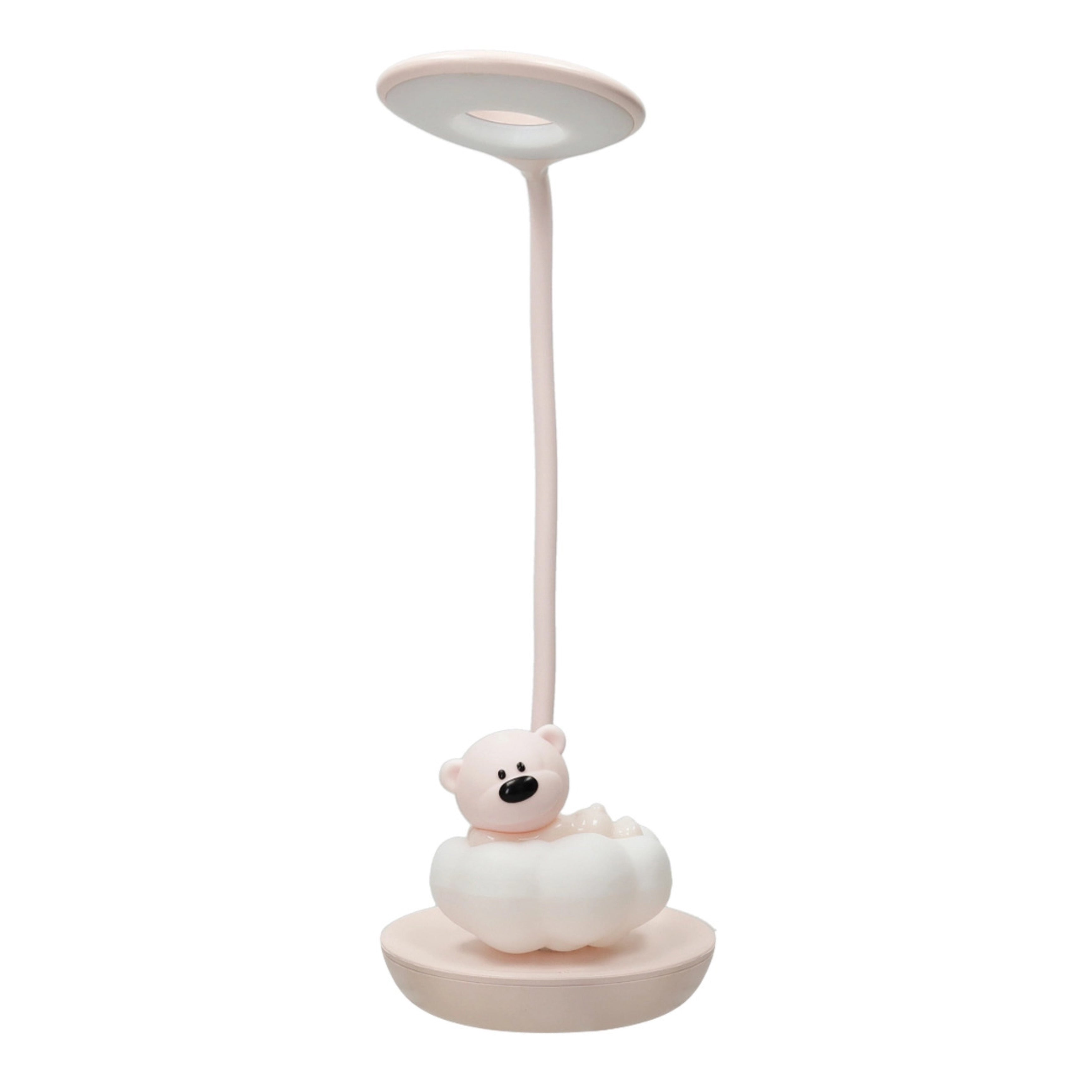 Pink baby bear lamp