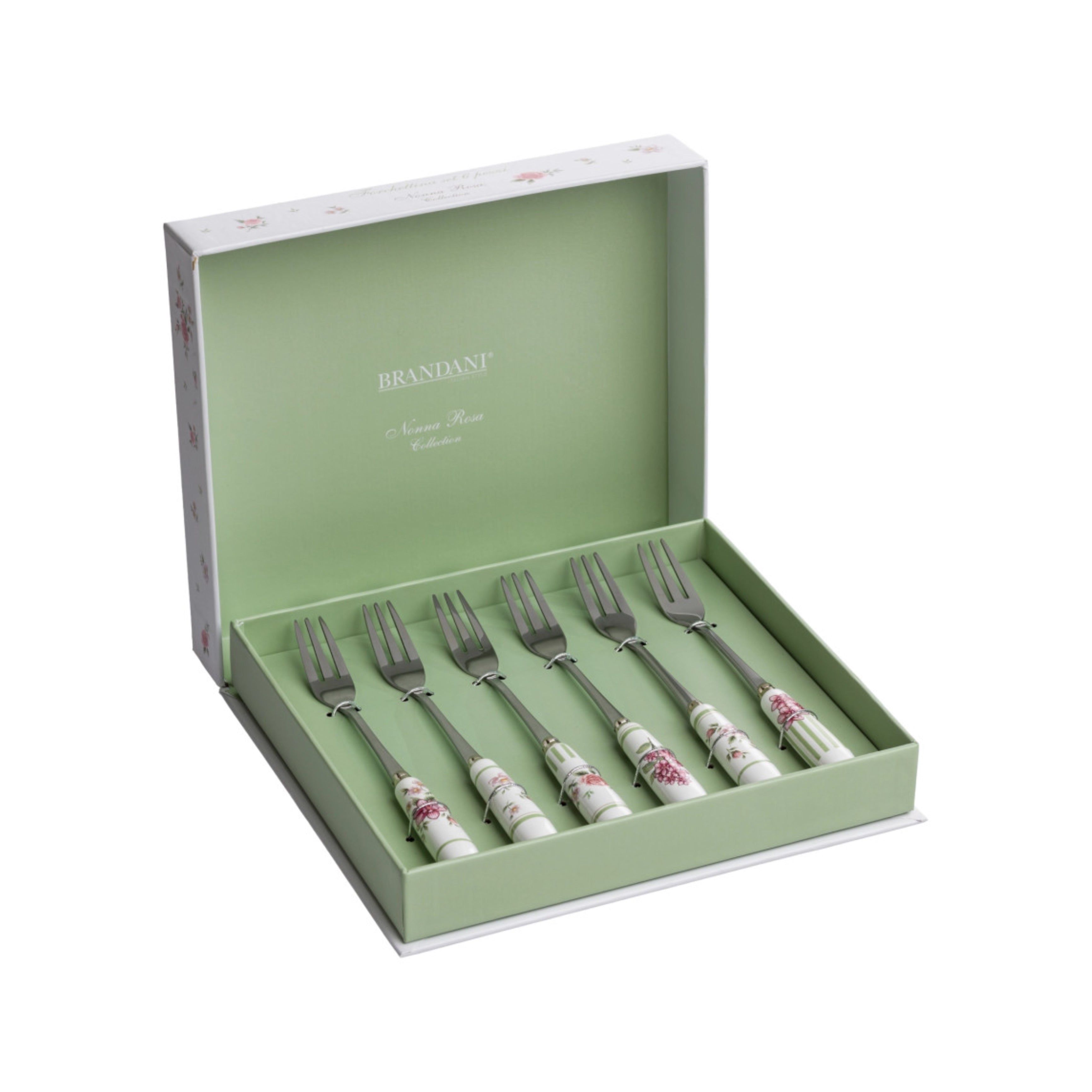 Cubiertos de cerámica rose