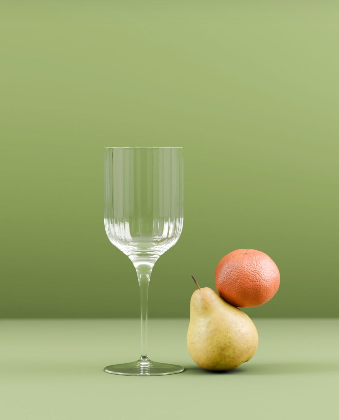 Red wine glass
